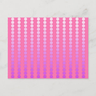 Satijn stippen - roze en orchidee briefkaart