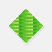 Satijn stippen - tinten lichtgroen servetten (Hoek)