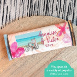 Satijn Wrapper Tropisch Roze Bruiloft Snoep Label Flyer<br><div class="desc">Personaliseer uw eigen snoep barlabel of gebakpakket van de tropische bruiloft chocolade met een aangepast papieren label. Tropisch roze, koraal plumeria bloemen label is aantrekkelijk met uw eigen formulering. Voeg een monogram van het paar toe aan de achterkant voor een finishing touch. Gebruik dit budget gepersonaliseerde wikkellabel voor andere partij...</div>