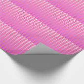 Satijnachtige stippen - roze en orchidee cadeaupapier (Hoek)