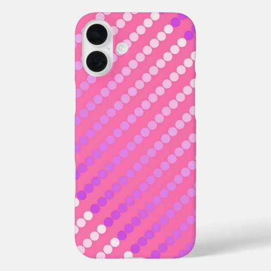 Satijnachtige stippen - roze en orchidee Case-Mate iPhone case (Achterkant)