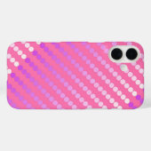 Satijnachtige stippen - roze en orchidee Case-Mate iPhone case (Achterkant (horizontaal))