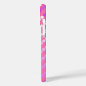 Satijnachtige stippen - roze en orchidee Case-Mate iPhone case (Achterkant / Links)
