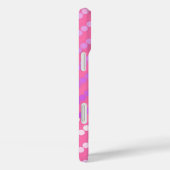 Satijnachtige stippen - roze en orchidee Case-Mate iPhone case (Achterkant / Rechts)