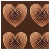 Satijneharten in chocolade bruin stof (Close Up)