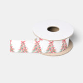 Satijnen kerstlint lint (Spoel)