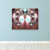 Satijnen lakens verpakt canvas afdruk (Insitu (Houten vloer))