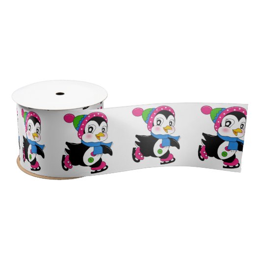 Satijnen lint/Schattigee pinguïns Lint (Spoel)