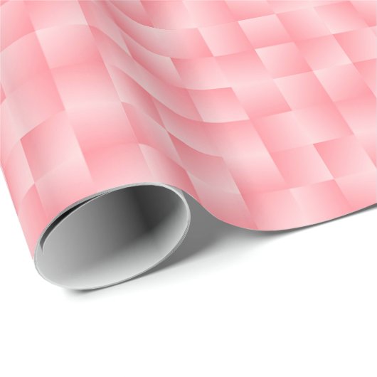 Satijnen linten - schelp roze cadeaupapier (Rol Hoek)