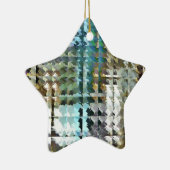 Satijnen quilt keramisch ornament (Rechts)
