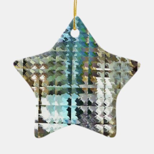 Satijnen quilt keramisch ornament (Voorkant)