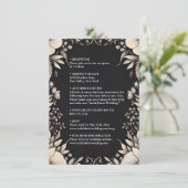 Satijnstof Fluweel Kant Linnen Papier Bruiloft Informatiekaartje (Staand voorkant)