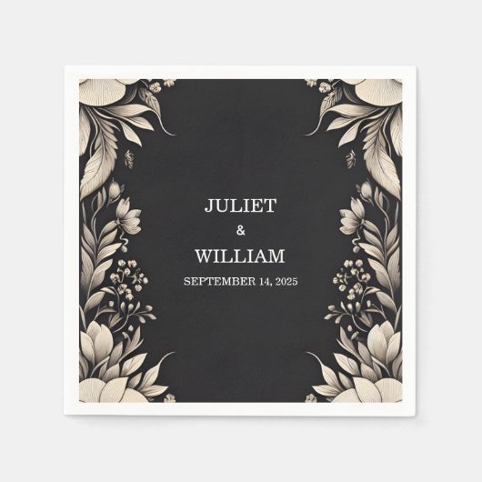 Satijnstof Fluweel Kant Linnen Papier Bruiloft Servet (Voorkant)