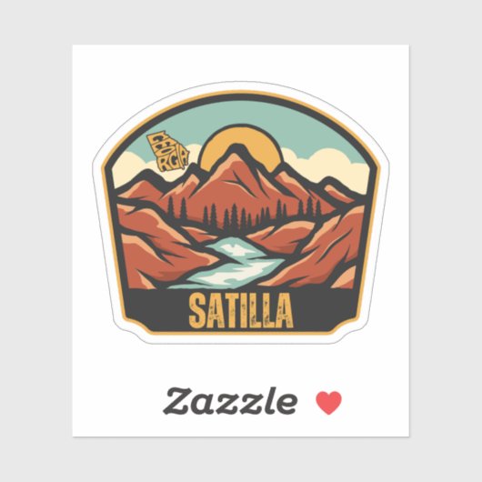 Satilla, Georgia Sticker (Vel)