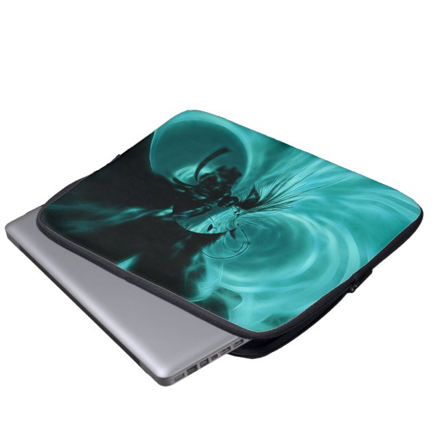 Satin Abstract Dreams Notebook Laptop Hoesje Sleeve (Voorkant onderkant)