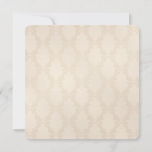 Satin Bow en Rozen Vow Renewal Kaart (Achterkant)