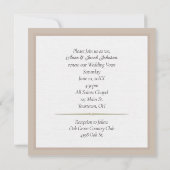 Satin Bow op Lace Wedding Vow Renewal Kaart (Achterkant)