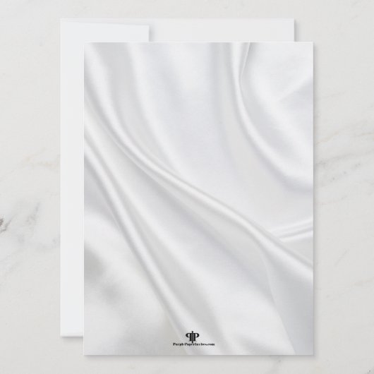 Satin Diamond Cross First Community Invitation Kaart (Achterkant)