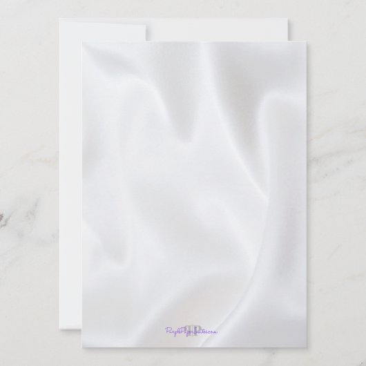 Satin Diamond Cross First Community Invitation Kaart (Achterkant)