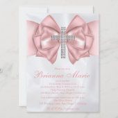 Satin Diamond Cross First Community Invitation Kaart (Voorkant)