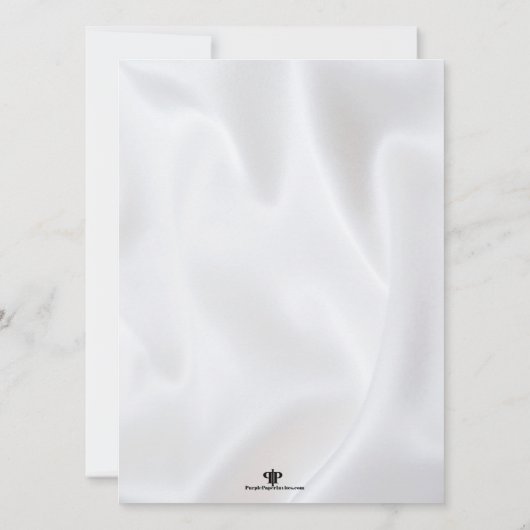 Satin Diamond Cross First Community Invitation Kaart (Achterkant)