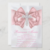 Satin Diamond Cross First Community Invitation Kaart (Voorkant)