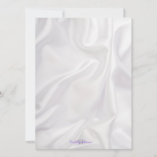 Satin Diamond Cross First Community Invitation Kaart (Achterkant)