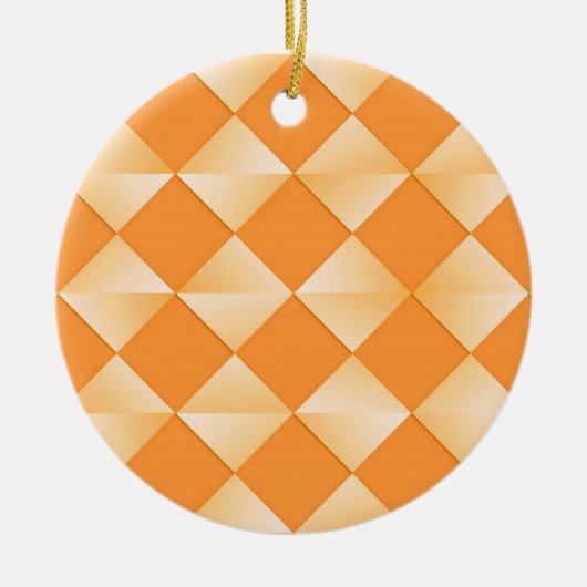 Satin Diamonds uit het midden van de eeuw - mandar Keramisch Ornament (Voorkant)