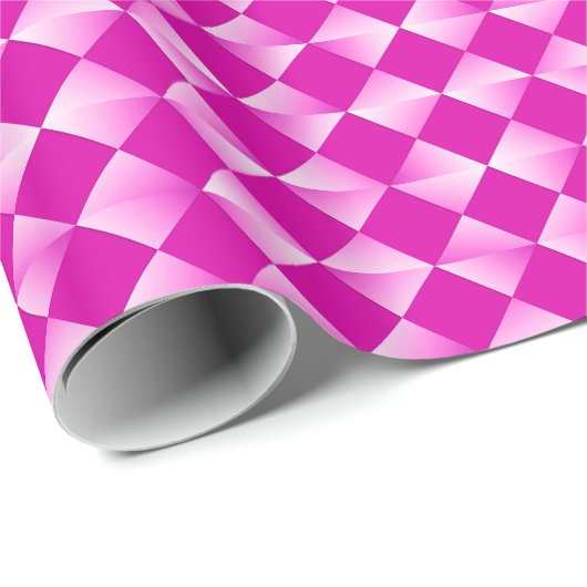 Satin Diamonds uit het midden van de eeuw - orchid Cadeaupapier (Rol Hoek)