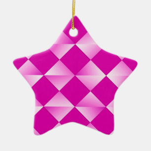 Satin Diamonds uit het midden van de eeuw - orchid Keramisch Ornament