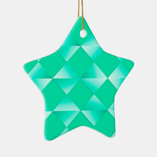 Satin Diamonds uit het midden van de eeuw - roodbl Keramisch Ornament (Rechts)