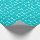 Satin Diamonds uit het midden van de eeuw - turquo Cadeaupapier (Hoek)
