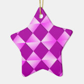 Satin Diamonds uit het midden van de eeuw - violet Keramisch Ornament (Links)