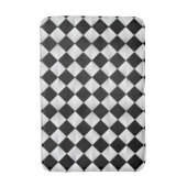 Satin Diamonds uit het midden van de eeuw - zwart- Badmat (Voorkant Verticaal)