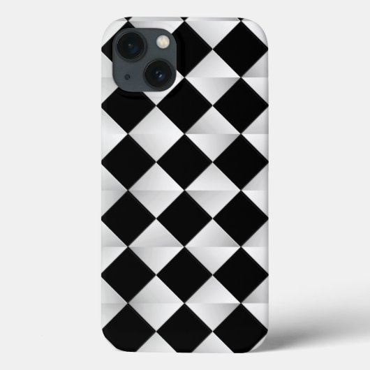 Satin Diamonds uit het midden van de eeuw - zwart- Case-Mate iPhone Case (Achterkant)