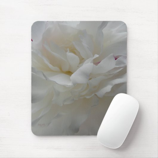 Satin Edged Peony mousepad Muismat (Met muis)