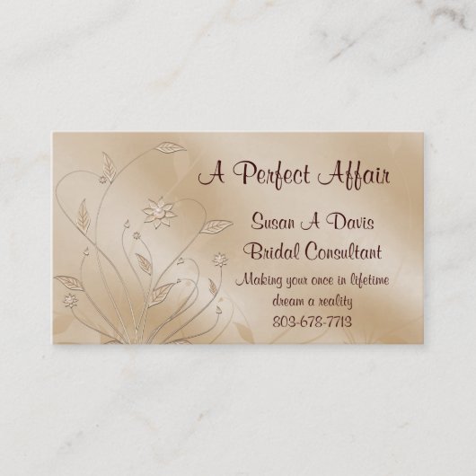 Satin Elegance Visitekaartje (Voorkant)