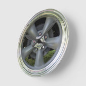 Satin Finish Five Spoke Wheel Clock Ronde Klok (Hoek)