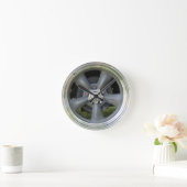 Satin Finish Five Spoke Wheel Clock Ronde Klok (Huis)