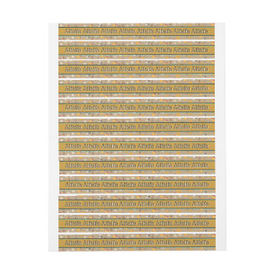 Satin Gold Honey Jar Security Label