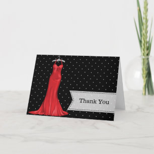 Satin gown bedankt