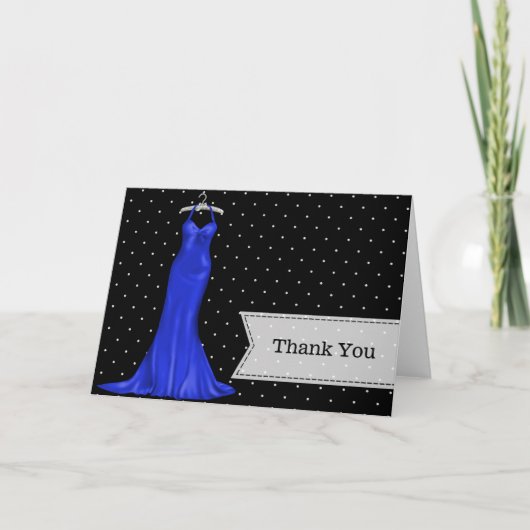 Satin gown bedankt (Voorkant)