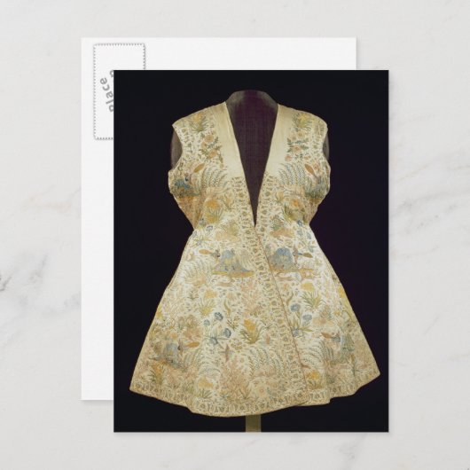 Satin Hunting Coat, geborduurd met Silks in Briefkaart (Voorkant / Achterkant)