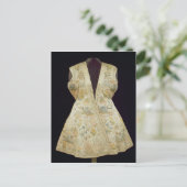 Satin Hunting Coat, geborduurd met Silks in Briefkaart (Staand voorkant)