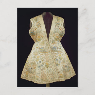 Satin Hunting Coat, geborduurd met Silks in Briefkaart