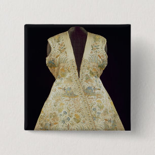 Satin Hunting Coat, geborduurd met Silks in Vierkante Button 5,1 Cm