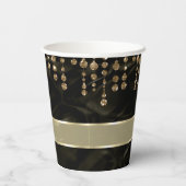 Satin Jewel Sweet Sixteen Black Gold ID260 Papieren Bekers (Achterkant)