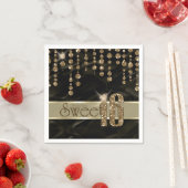 Satin Jewel Sweet Sixteen Black Gold ID260 Servet (Insitu)