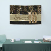 Satin Jewel Sweet Sixteen Black Gold ID260 Spandoek (Beurs)