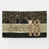 Satin Jewel Sweet Sixteen Black Gold ID260 Spandoek (Horizontaal)
